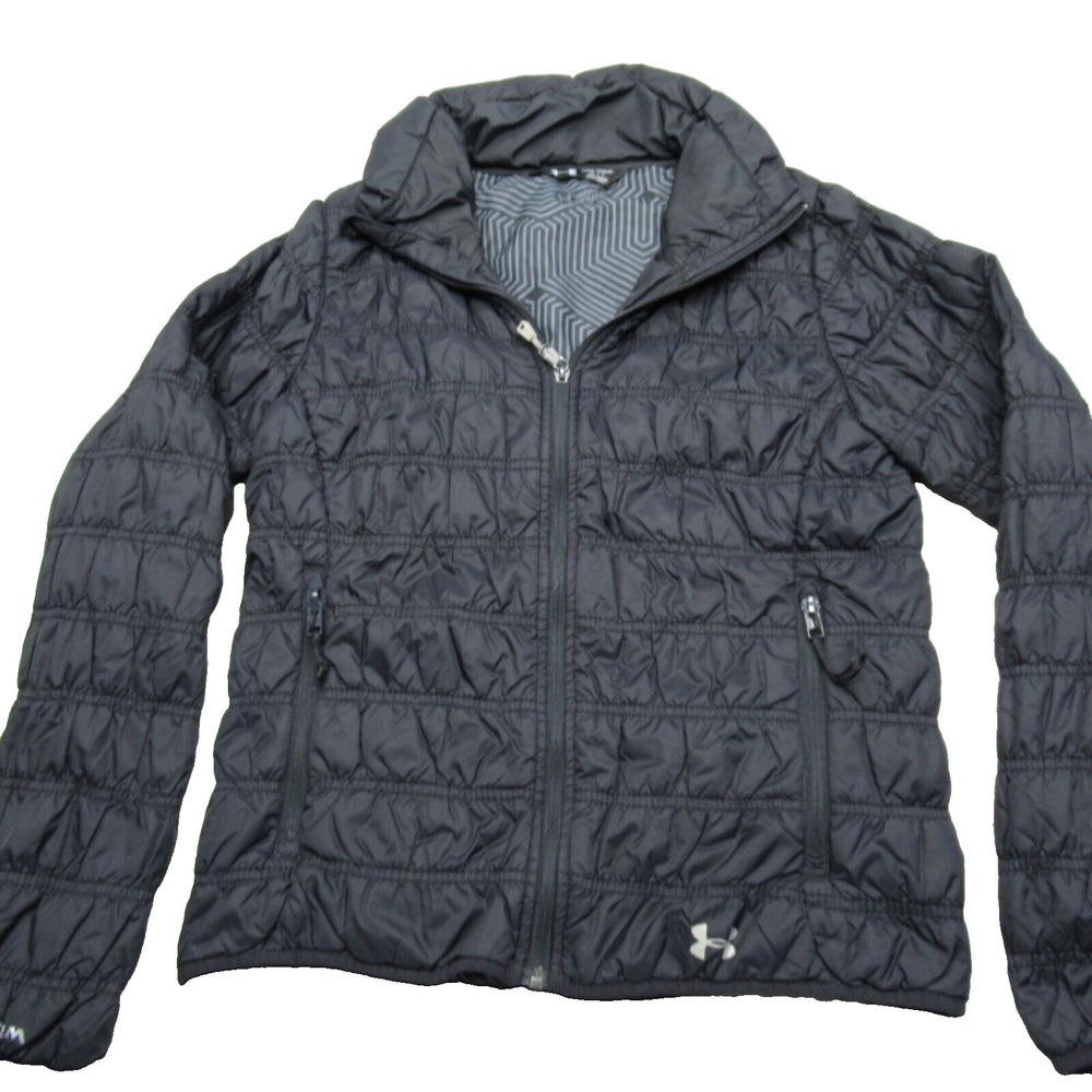 Under Armour Storm Jacket Women Small Blue Coldgear Infrared Primaloft Full Zip